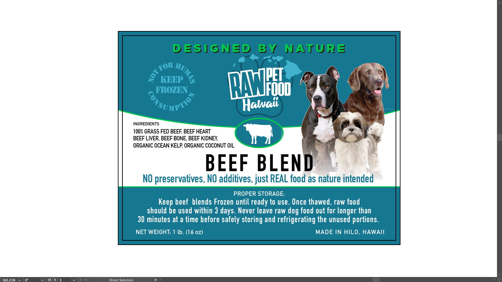 Beef Blend – Raw Pet Food Hawaii